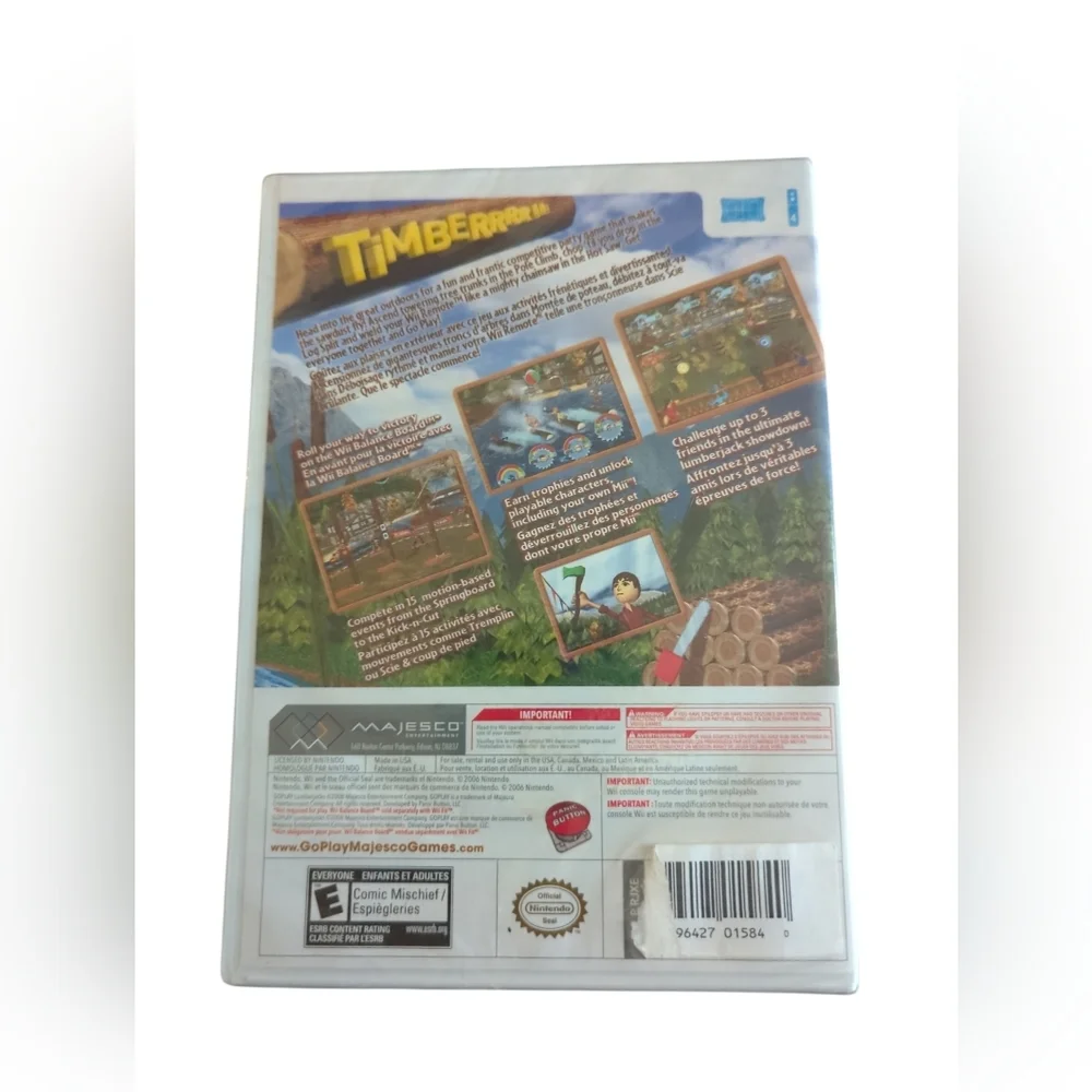 Go Play Lumberjacks Wii Game Brand New.